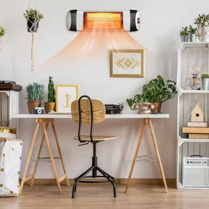 750-Watt/1500-Watt Wall Mounted Electric Panel Radiant Infrared Space Heater Wat - Picture 1 of 11