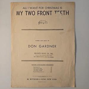 Partituras vintage "Todo lo que quiero para Navidad..." de Don Gardner 1946... - Imagen 1 de 3