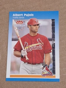 2002 ALBERT PUJOLS FLEER PLATINUM BASEBALL CARD #142 STL CARDINALS ANGELS DODGER - Picture 1 of 2