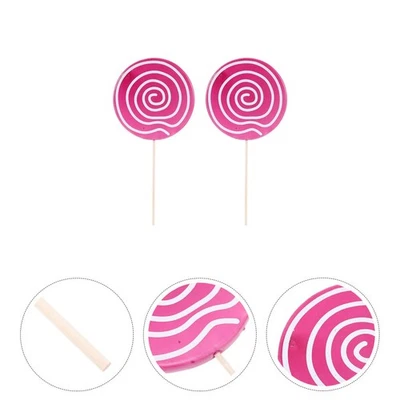  2 stücke Exquisite Lutscher Fotografie Prop Muster Verzierungen Zarte Szene - Bild 1 von 4