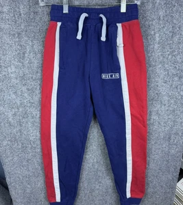 Y2K Nike Air Jogger SweatPants Boys Youth Large Zip Pockets Blue USA Athletic - Picture 1 of 14
