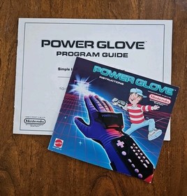 VTG Nintendo Power Glove Instruction Manual & Program Guide Booklets ONLY NES 