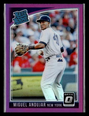 2018 Donruss Optic #31 Miguel Andujar Purple RC - Image 1 of 2