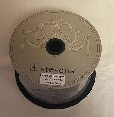 D. Stevens Fine Ribbon Purple Iridescent Spool 2.5" x 25 YDS Holiday - Image 1 of 4