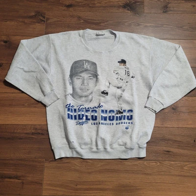 Suéter De Colección 1995 Nuez moscada LA Dodgers The Tornado Hideo Nomo Talla Mediana  Foto 1 de 4