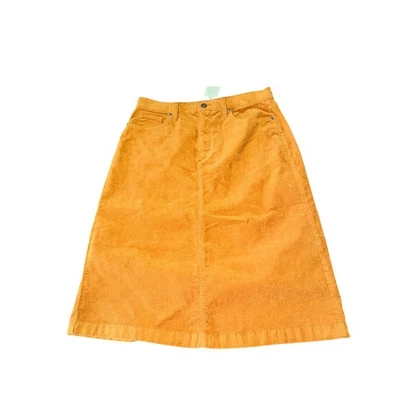 Falda St John's Bay para mujer 12 pana línea A dorada secretamente delgada nueva con etiquetas Foto 1 de 4