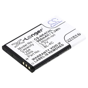 Battery for Nokia 3500 5100 6700 7200 ROLLEI Compactline 83 BL-4C BBA-07 900mAh - Picture 1 of 5