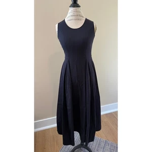 COS Damen langes schwarzes Kleid mit Taschen Größe 38 US 6 - Bild 1 von 5