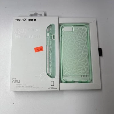 iPhone  7  Protection Case - Tech 21 [Evo Gem Series] - Green.  20pc lot - Image 1 of 2