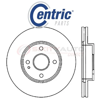 Centric C-TEK Disc Brake Rotor for 1991-2003 Ford Escort 1.8L 1.9L 2.0L L4 - do - Image 1 of 4