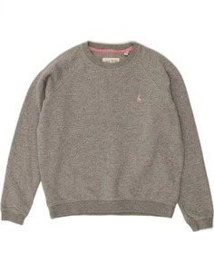 JACK WILLS Womens Loose Fit Sweatshirt Jumper UK 14 Large Grey Cotton CK25 - Picture 1 of 3