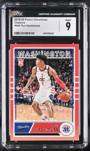 2019-20 Panini Chronicles Rui Hachimura #646 Classics Basketball CGC 9 - Picture 1 of 2