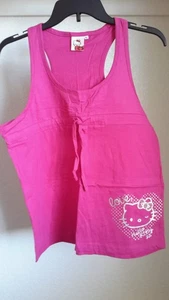 Hello Kitty Sanrio License ärmelloses Oberteil Damen XL rosa Tank Babypuppenstil - Bild 1 von 10