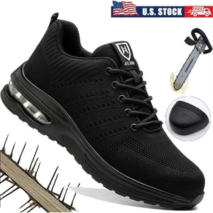 Safety Shoes Steel Toe Work Boots Mens Anti-smash Anti-Puncture Industrial Shoes - Bild 1 von 21
