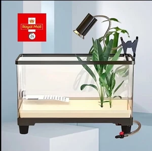12L Aquarium, Clear Acrylic Fish Tank, Attachable Water Change Tap, 12 Litres - Picture 1 of 9
