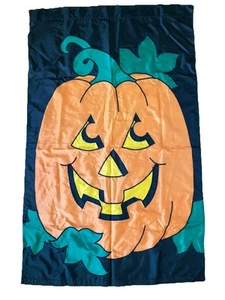 Vintage Windsport Halloween Bandiera Zucca Jack o Lanterna Esterno 51 x 31 - Foto 1 di 8