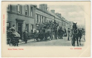 MAIN STREET, LARNE - Co. Antrim Postcard (P4678) - Picture 1 of 2