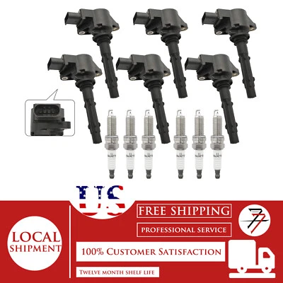  6Pcs Ignition Coil&Spark Plug For 2006-2011 Mercedes-Benz ML350 C350 R350 3.5L - Image 1 of 4