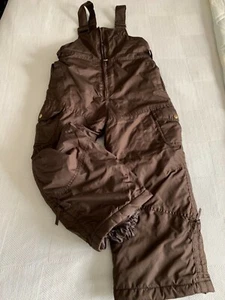 ZERO XPOSUR SNOWBOARDING SUIT SNOW SKI PANTS BIB L 6X Youth BOYS GIRLS BROWN - Picture 1 of 5