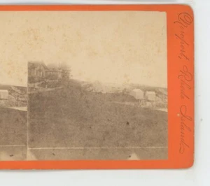 Cliffs Rock & Bay Newport RI Rhode Island Union Ansicht Stereoview - Bild 1 von 2