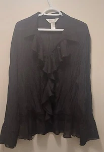 Allison Taylor Woman Blouse Black Size 2X - Bild 1 von 4