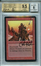MTG Arabian Nights Desert Nomads BGS 9.5 BAS 8 Rush Signed Card Amricons 3461