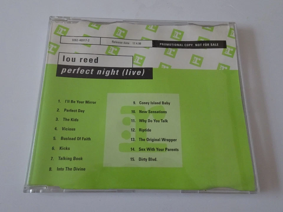 Lou Reed:  Perfect Night (Live)   EX GERMAN PROMO    CD - Image 1 of 3