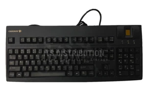 G83-14501LPAUS-2 I Cherry Biometric FingerTIP ID USB Black Keyboard 105 Keys - Picture 1 of 6
