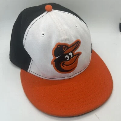 Vintage Fitted 6 3/4 Baltimore Orioles Hat Flat bill On Field Cap Baseball MLB - Image 1 of 4