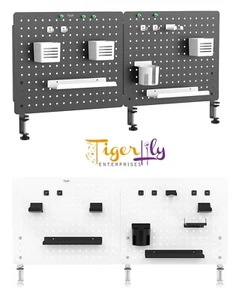 Tablero de clavijas de metal montado con abrazadera para paredes y escritorios accesorio de tablero de clavijas - Imagen 1 de 9