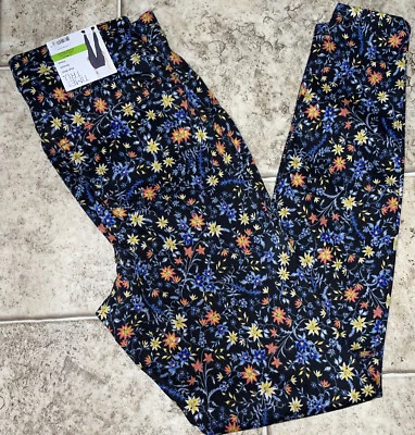 NWT Womens Time And Tru Flower Print High Rise Stretch Jegging Pants Size XS 0-2 - Image 1 of 4