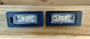 BMW LICENSE PLATE LED LIGHT LAMP PAIR E88 F22 F33 F10 E93 1 2 3 4 5 SERIES 05-25 - Picture 1 of 12