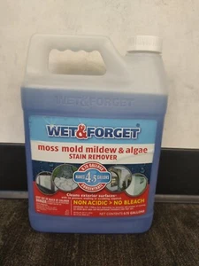 Wet & Forget Moss Mold Mildew Algae Stain Remover Multi-Surface Cleaner 96 OZ - Picture 1 of 4