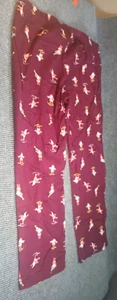 Old Navy Unisex Pajama Pants XL Santa Skiing Christmas Drawstring Lounge Comfort - Picture 1 of 12