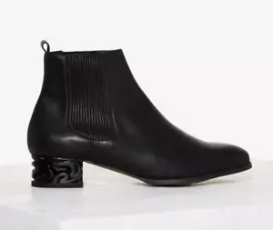 Miista Ashlynn Damen-Stiefeletten Chelsea schwarz Leder US 5 EU 35 - Bild 1 von 7