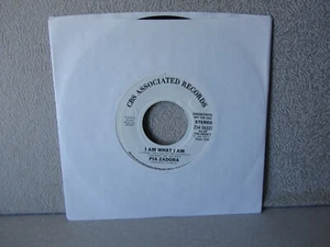 ZADORA,PIA 7"vinyl...I AM WHAT I AM/same...CBS ASSOCIATED...M-...'86 - Foto 1 di 2