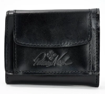 Patricia Nash 'Libby' Triple Plegable Negro Cartera Cuero Unisex RFID NUEVO CON ETIQUETAS AGOTADO Foto 1 de 4
