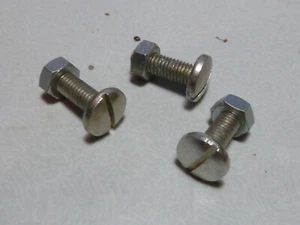 NOS 3 écrous vis fendue tète ronde (5/100) Solex velo carter capot mobylette - Bild 1 von 5
