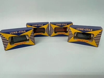 Vagón de ganado Lone Star Treble-O-Electric EL.84, camión de carbón EL.85, furgoneta de caja EL.86 Foto 1 de 4