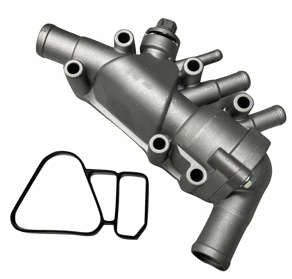 Engine Coolant Thermostat Water + Sensor + Gasket Alum Ford Fiesta 1.6 2001-2011 - Image 1 of 4