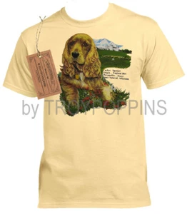1-MAGLIETTA COCKER SPANIEL RAZZA CANE DA PARETE SIMPATICO CUCCIOLO AMANTE INDOSSARE STAMPATA GRAFICA - Foto 1 di 13