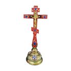 Sainte croix de table Jésus Chrétien Église Orthodoxe Ustensiles Décor Catholique Religio