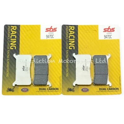 Pastillas de freno delanteras SBS de doble carbono para Honda CB 1100 RS ABS 2017-19 - 947DC Foto 1 de 3