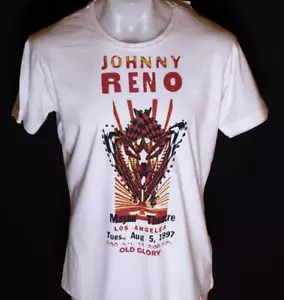 Nueva Camiseta Auténtica para Hombre Vieja Gloria Johnny Reno Nueva Blanca XL - Imagen 1 de 2