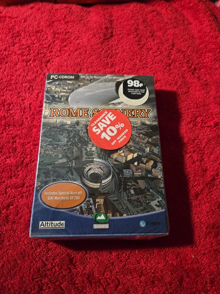 ROME SCENERY Pc Cd Rom Add-On Microsoft Flight Simulator Sim 2004 FS2004 - Image 1 of 3