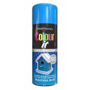 Schöne blaue Aerosol Sprühfarbe Allzweckglanz Holz Metallspray 250ml - Bild 1 von 2