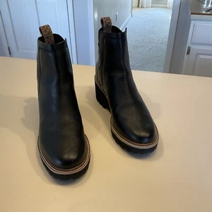 Dolce Vita Women's Rielle Ankle Bootie Black Wedge 9 Pre Owned - Picture 1 of 10