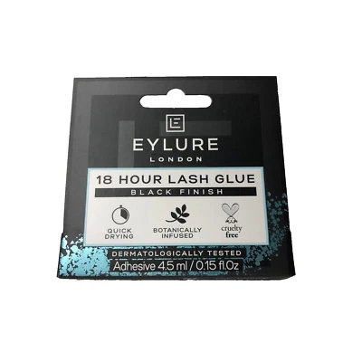 Eylure Lash Glue Black Finish 18 Hour Latex Free Quick Drying 0.15 fl oz. - Image 1 of 3