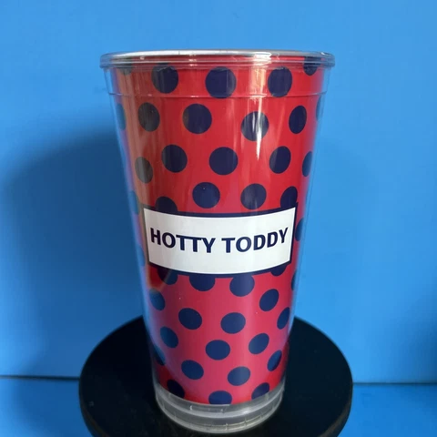Ole Miss Rebels Hotty Toddy Cup 16 oz Tumbler No Lid Or Straw Polka Dotted Cover