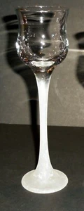 1- Partylite Crystal Trio Candle Holder Frosted Stem REPLACEMENT Piece Med. 7'' - Picture 1 of 1
